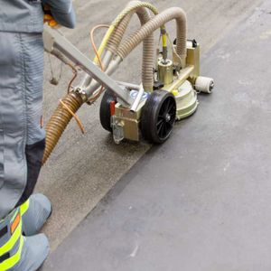 Aquablast Bodenreinigung Beton Ergebnis